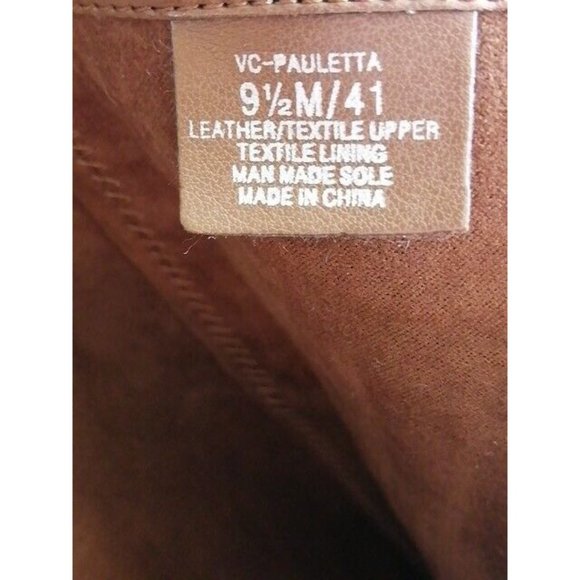 Vince Camuto Womens Boots Pauletta Brown Leather Zip Knee High Wide Calf 9.5 - Picture 13 of 14